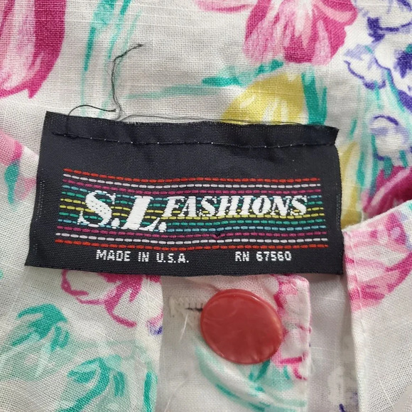 S.L Fashions Women's Vintage Floral Princess Fairy Tea Party Regency Dress Sz S‎ - Picture 3 of 4